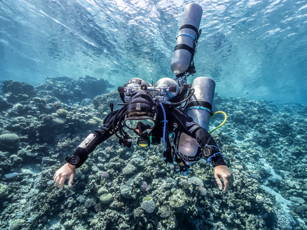 Tec diving in the Blue Hole
